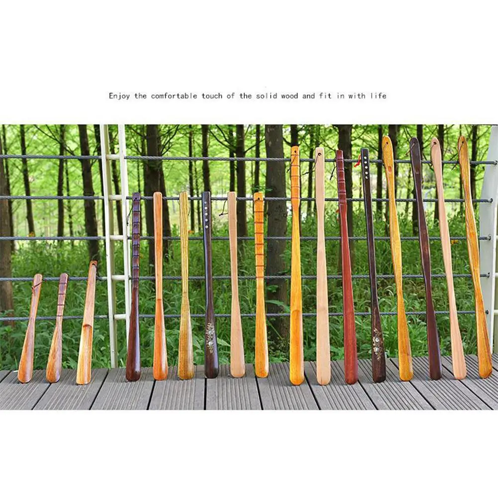 Лидер продаж современный деревянный рожковый инструмент для обуви с длинной