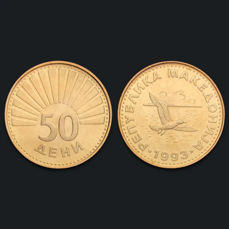 

Macedonia 50 Ton 1993 100% Real Genuine Original Coin Comemorative Coin Collection Rare Unc