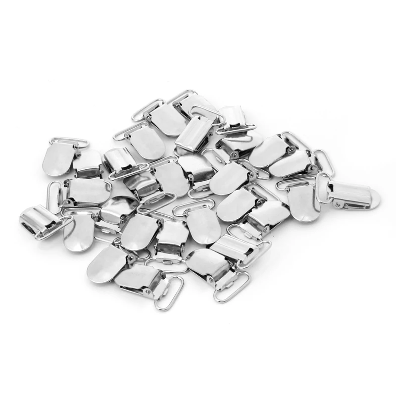 

30pcs/Lot Metal Hook Pacifier Suspender Clips Pacifier Clips for Jacket Clothes Accessories For Cute Soother Clasps