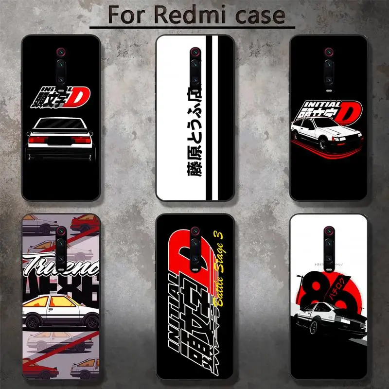 

Luxury design cartoon Initial D AE 86 Sports Car Phone Case for RedMi 5 5plus 6 Pro 6A S2 4X GO 7A 8A 7 8 9 K20 case