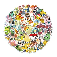 1050100 pcslot cartoon anime pokemon stickers kawaii pikachu stiker skateboard laptop bicycle guitar kids waterproof toys
