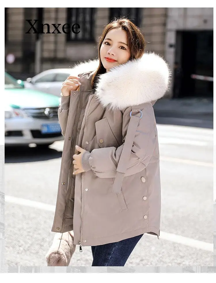 Xnxee трендовая облегающая универсальная зимняя одежда с капюшоном на молнии