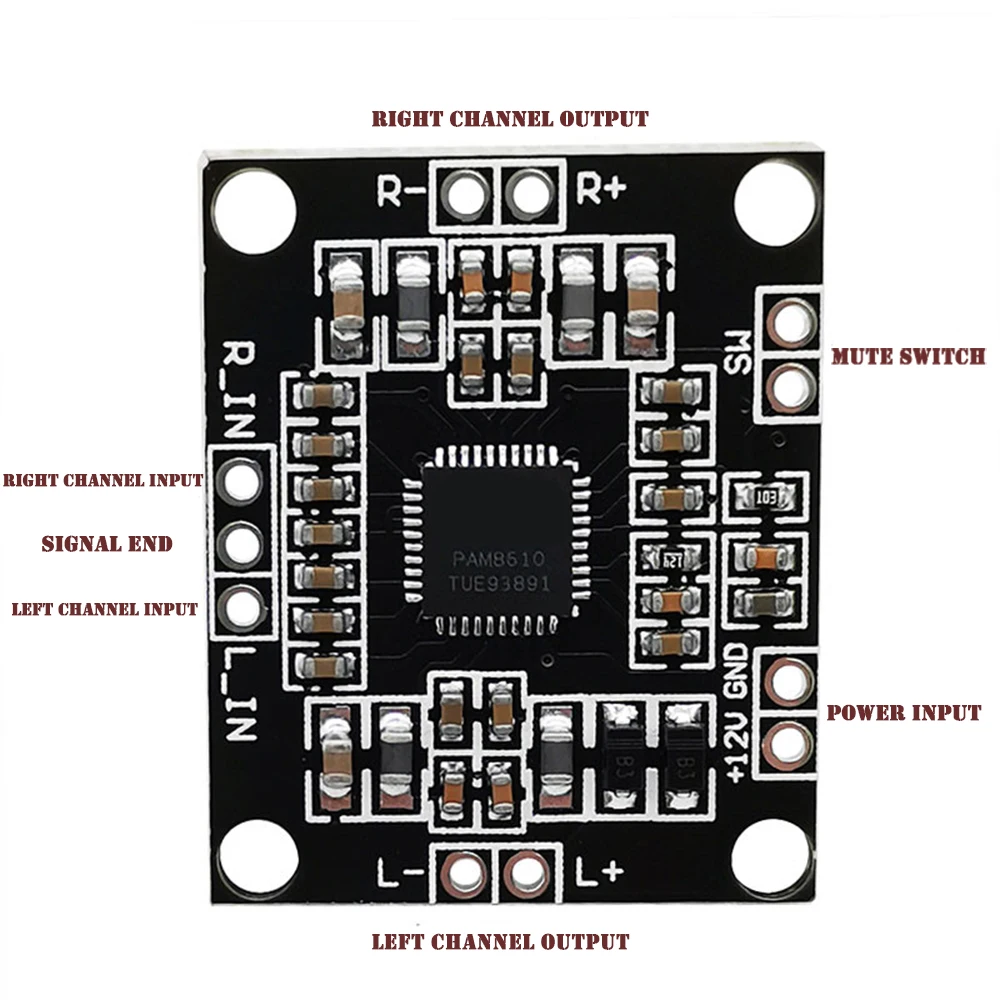 Плата усилителя PAM8610 2x15 Вт цифровой двухканальный стерео усилитель мощности