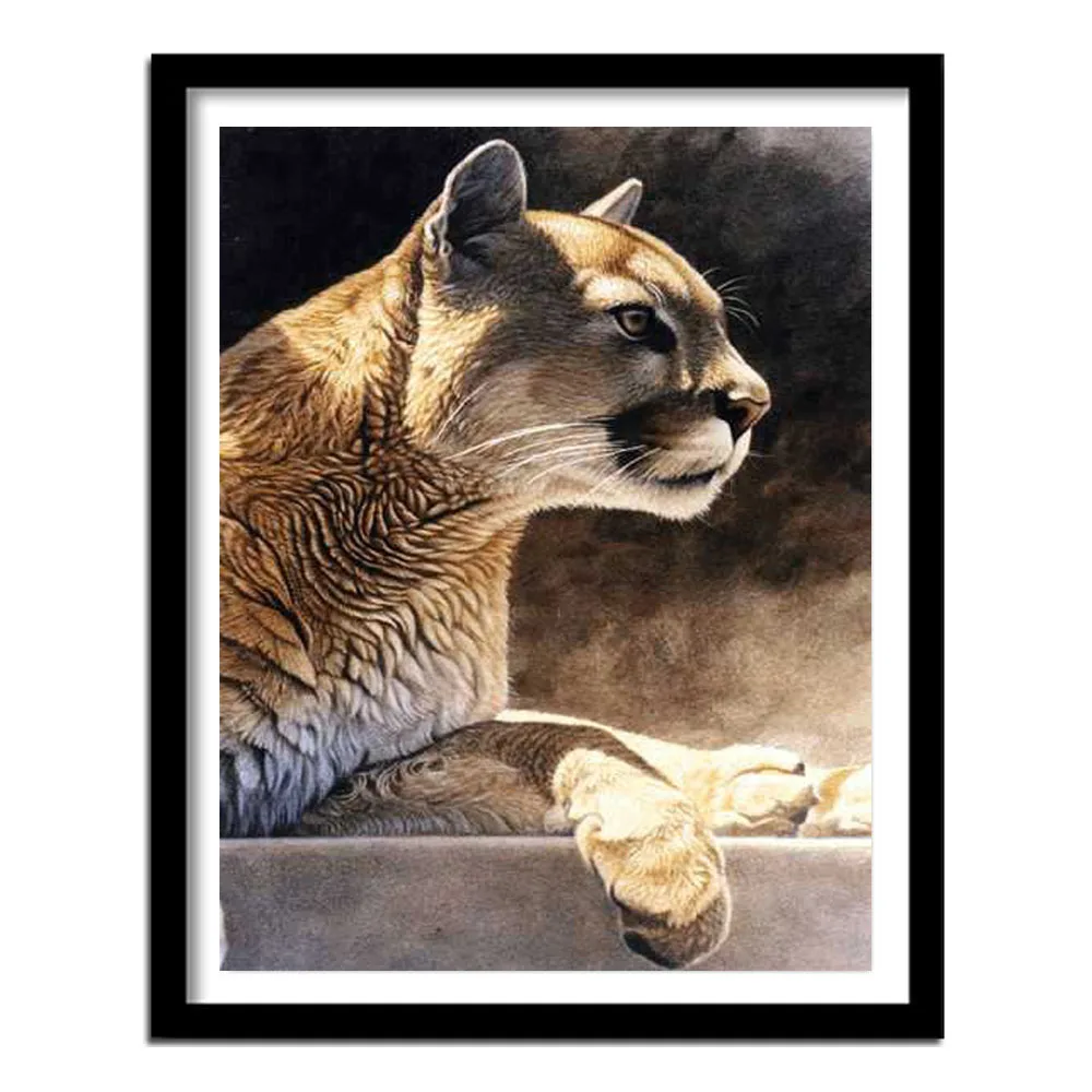 Вышивка алмазная вышивка бриллиантовая картина 5D с изображением Лев Стразы