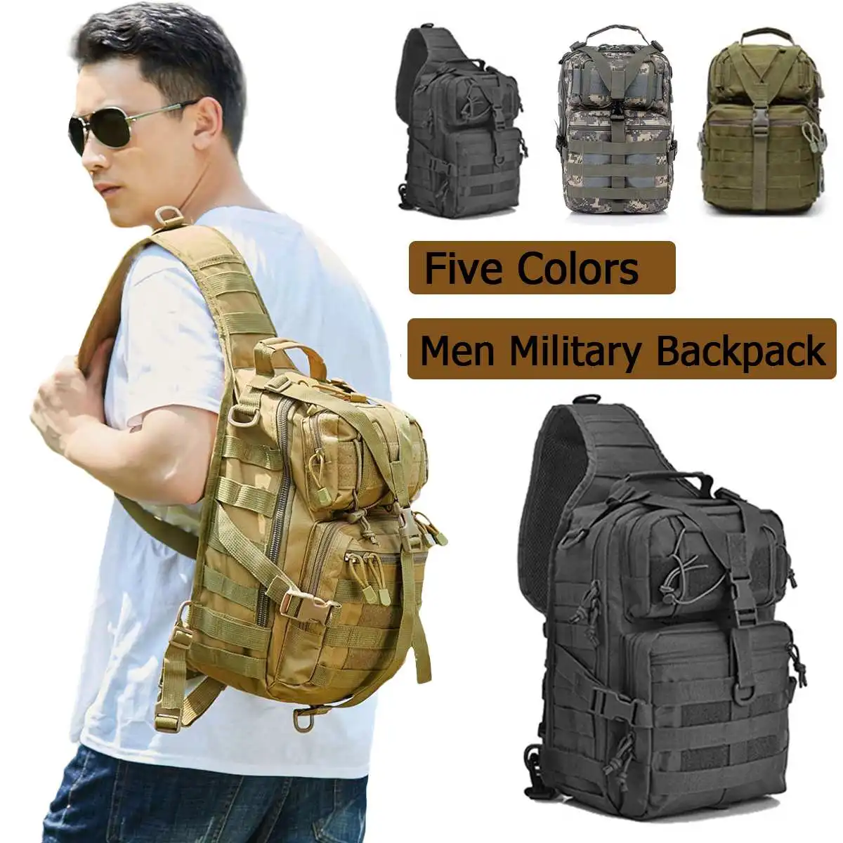 Военный тактический рюкзак большой армейский на 3 дня водонепроницаемый с Молл