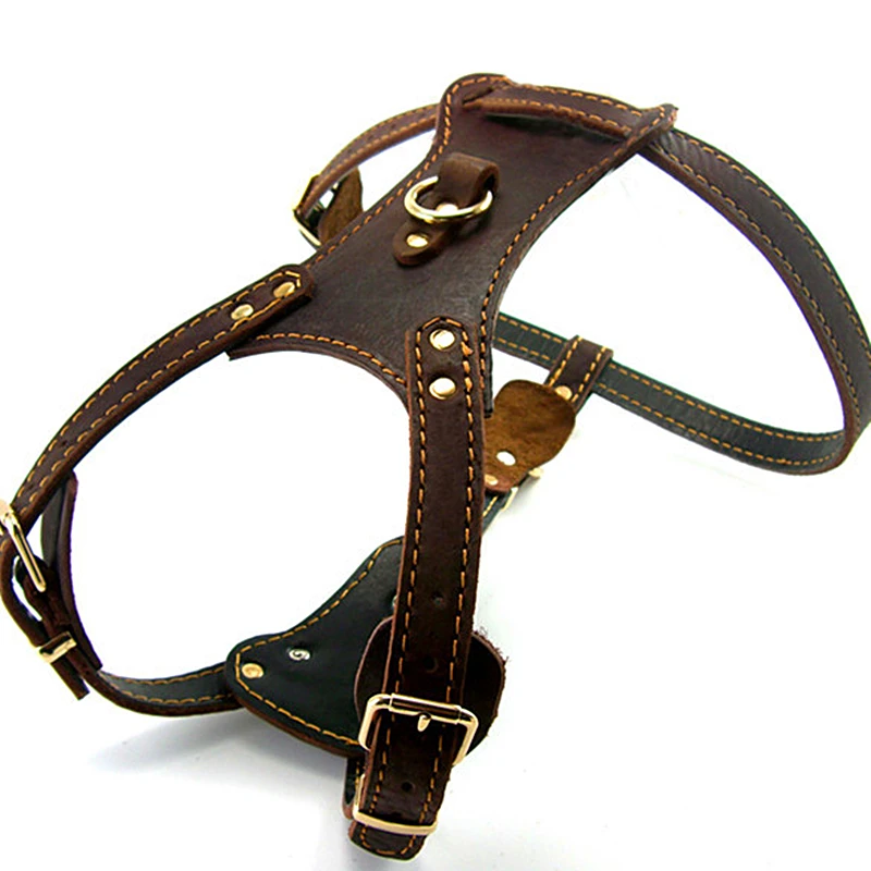 Новинка из натуральной кожи коричневого цвета Поводок для собак и поводок Чехлы