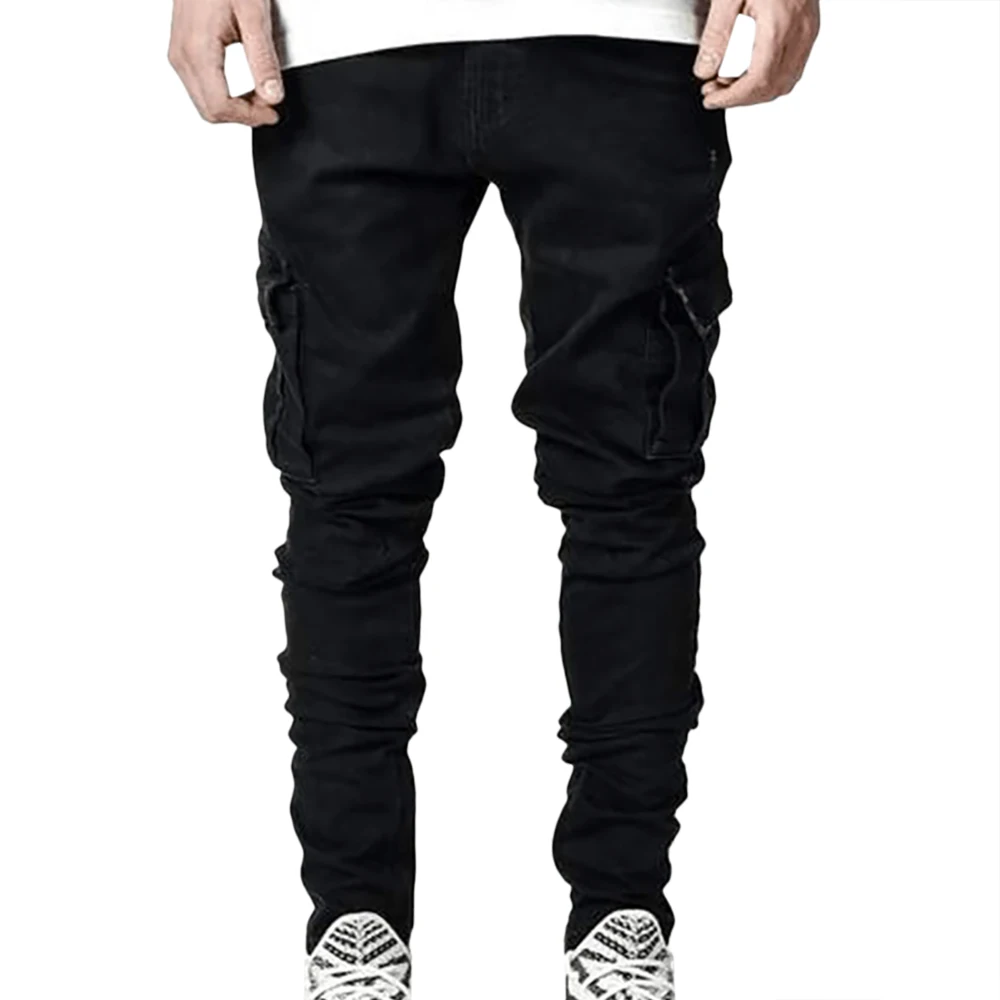 

Fashion Skinny Jeans Men Casual Pocket Pencil Pants Jeans Men Clothing Jogger Denim Pants Hombre Casual Denim Pants Jeans
