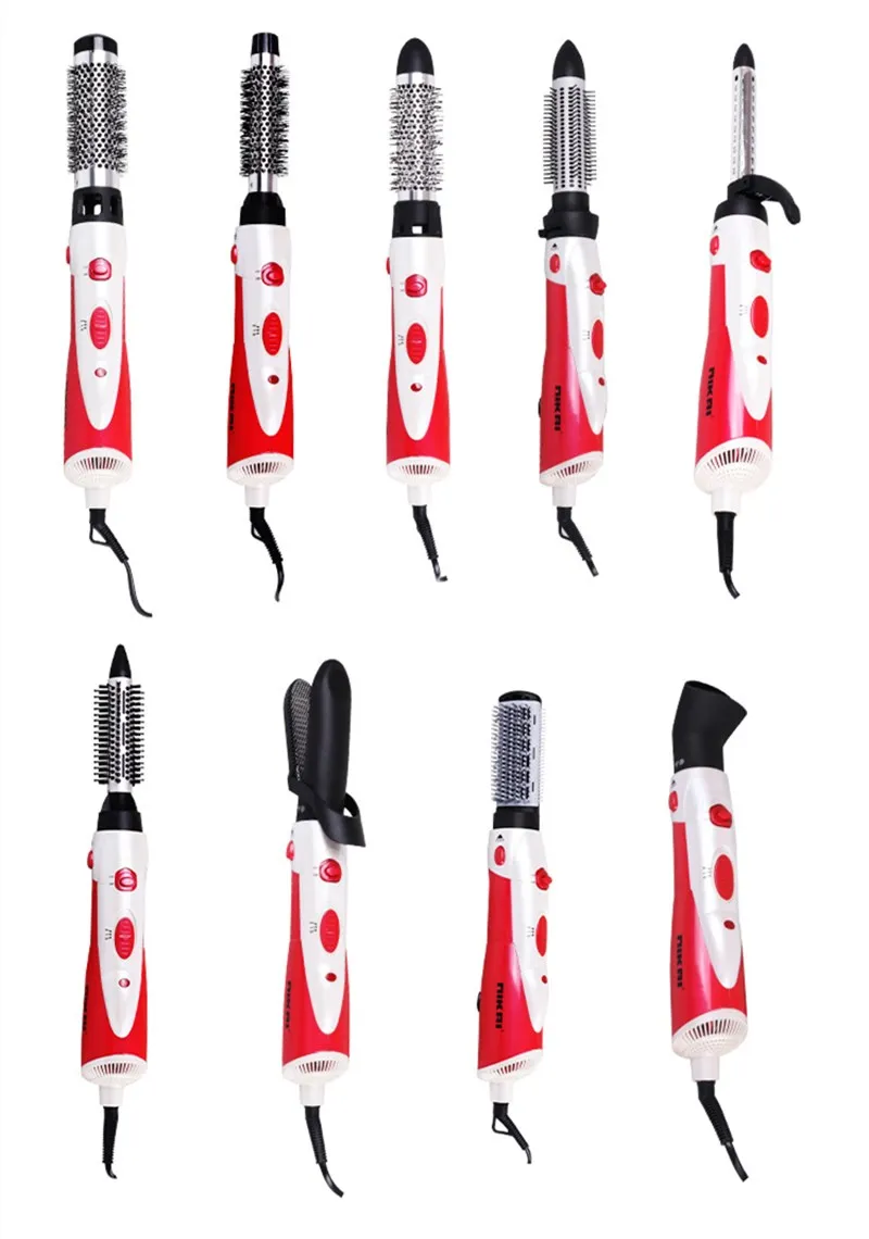10 в 1 Профессиональный вращающийся фен для волос бигуди расческа Горячие