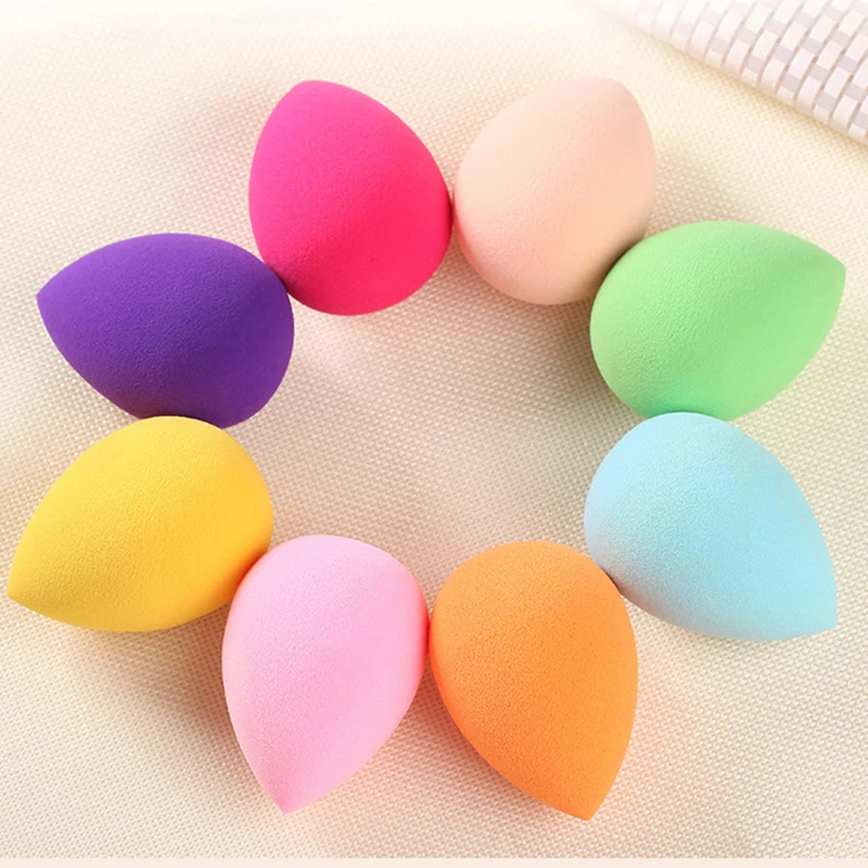 5 шт. 10 гладкая форма капли воды макияж основа губка пудра слоеная сухая влажная