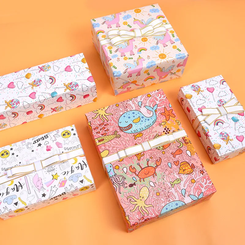 Unicorn Printing Pattern Birthday Gift Wrapping Paper Holiday Gift Paper Spot Wholesale