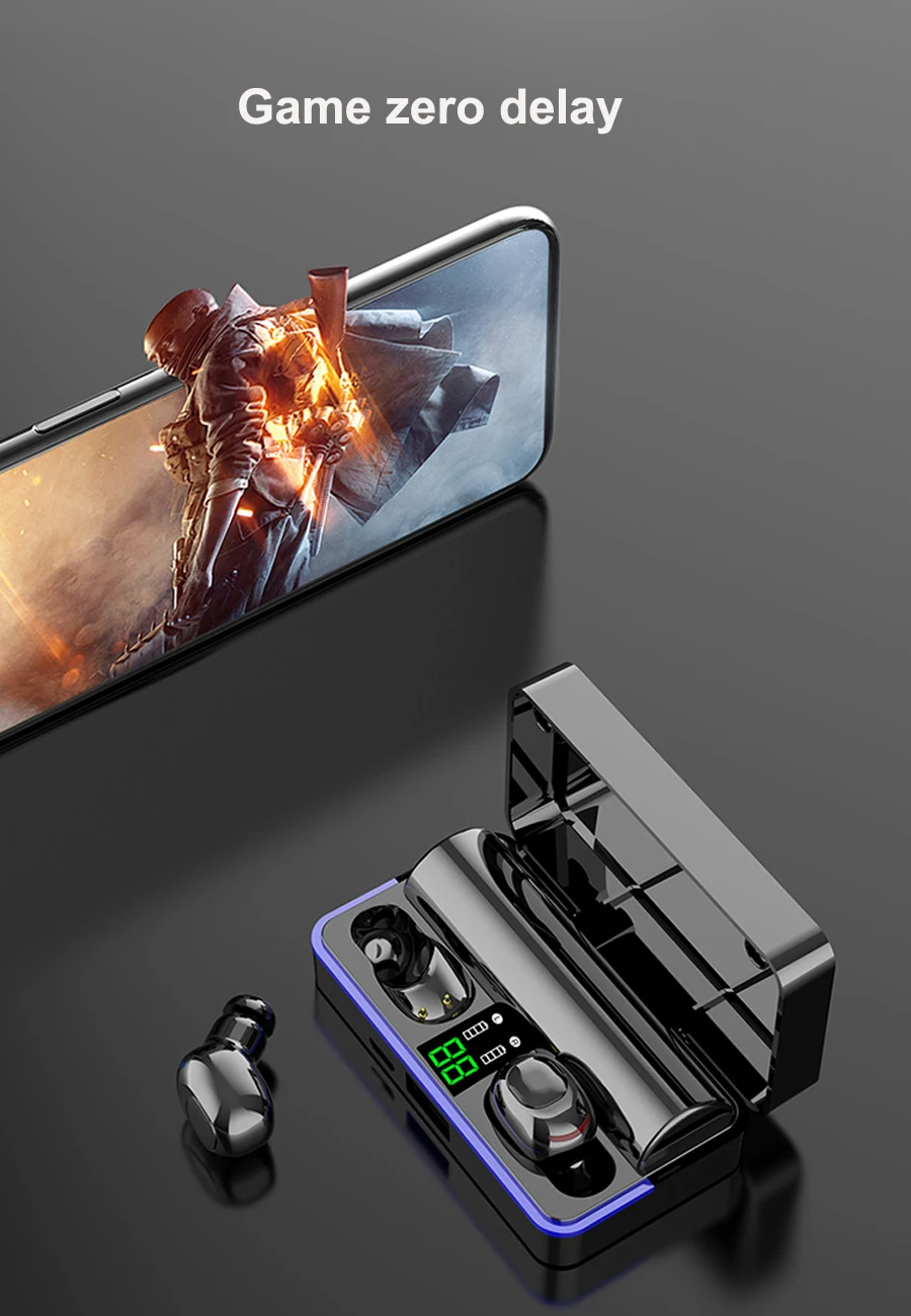 Tws 5,0 Bluetooth наушники беспроводные наушники Hifi 6D бас стерео гарнитура с шумоподавлением свободные руки бинауральные наушники