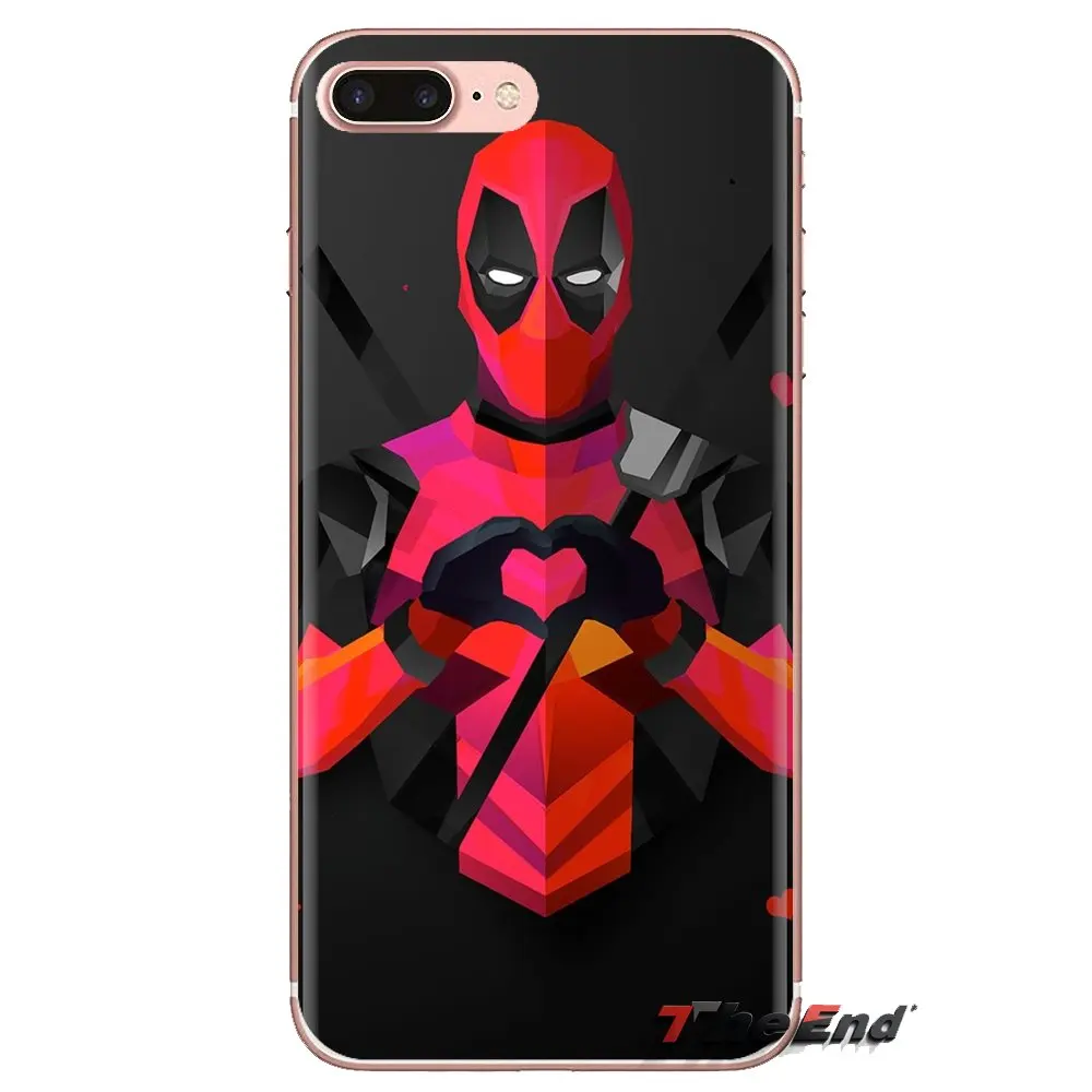 Для samsung Galaxy S2 S3 S4 S5 MINI S6 S7 edge S8 S9 Plus Note 2 3 4 5 8 Coque Fundas Deadpool Art Мягкие прозрачные чехлы |