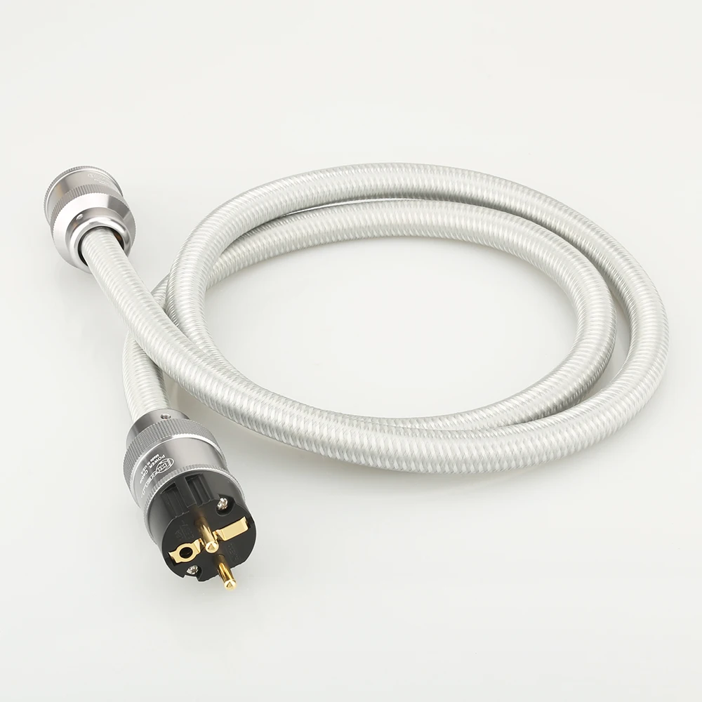 1 шт. Высокое качество Чистая медь разъем питания HIFI ЕС Schuko AC кабель шнур