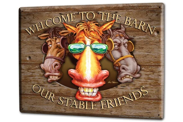 

Ravtive Funny Cows Barn Friends Sunglasses Fun Tin Sign
