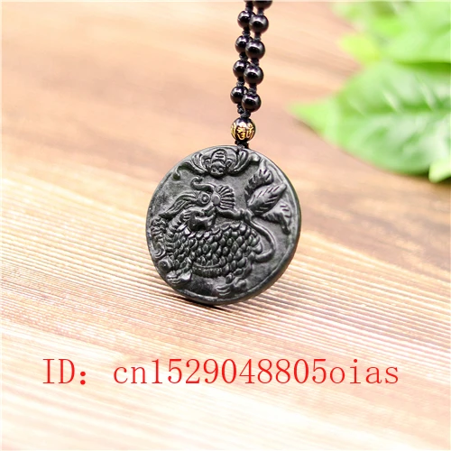 Натуральный черный зеленый китайский кулон цилина из нефрита обсидиановое