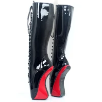 7 09in high height womens sexy party boots hoof heels knee high boots us size 6 14 no mt1821