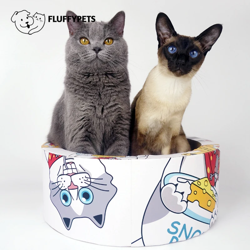 

Cat Scratching Pads Cat Scratcher Corrugated Paper Round Cat Litter Cat Grinding Claw Wear-Resistant Cat Toy