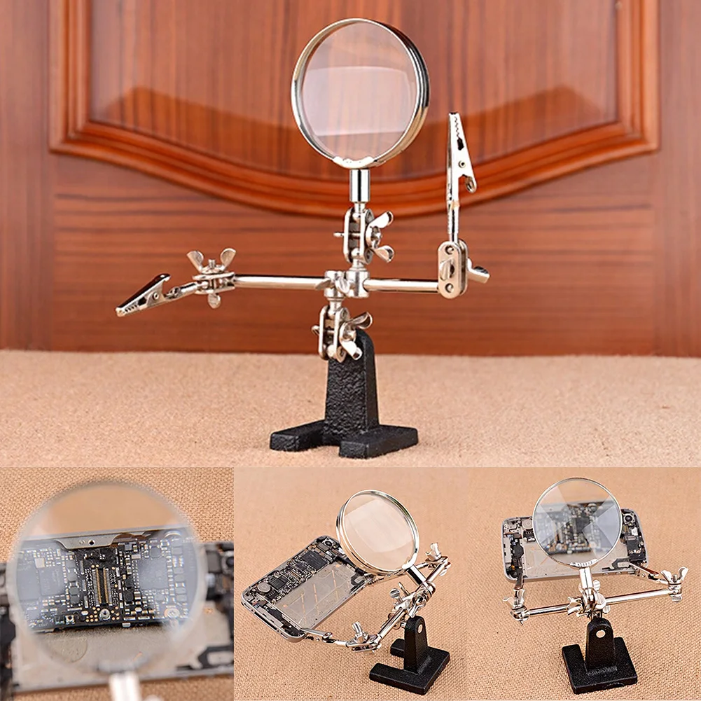 

Portable Tool Workshop Jewelers Soldering 5X Adjustable Stable Detection Electrician Magnifier