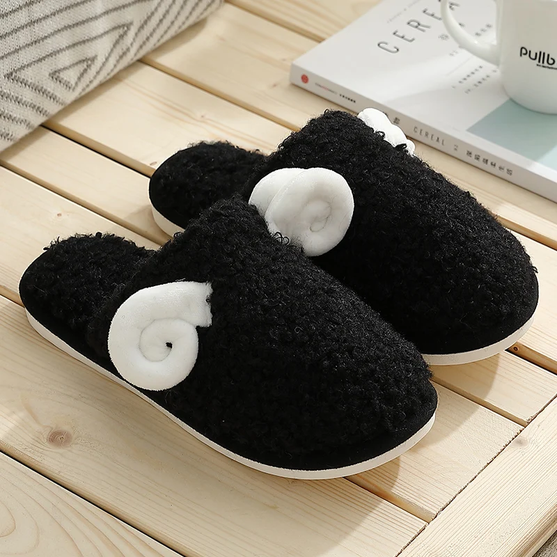

Winter Cartoon Plush Slippers Fashion Home Shoes Keep Warm Indoor Outdoor Light Girl Shoes Bedroom Non-slip Slides
