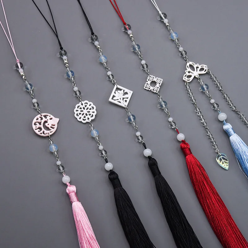 

Hanfu round Neck Gown Waist Strap Robe Tassel Jade Pendant Waist Pendant Ancient Style with kitty Jinbu Belt Men and Women