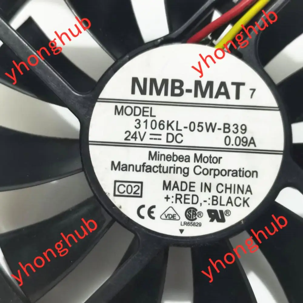 NMB MAT 3106KL 05W B39 C02 DC 24V 0.09A 80x80x15 мм вентилятор охлаждения сервера|square fan|server fan80x80x15mm fan |