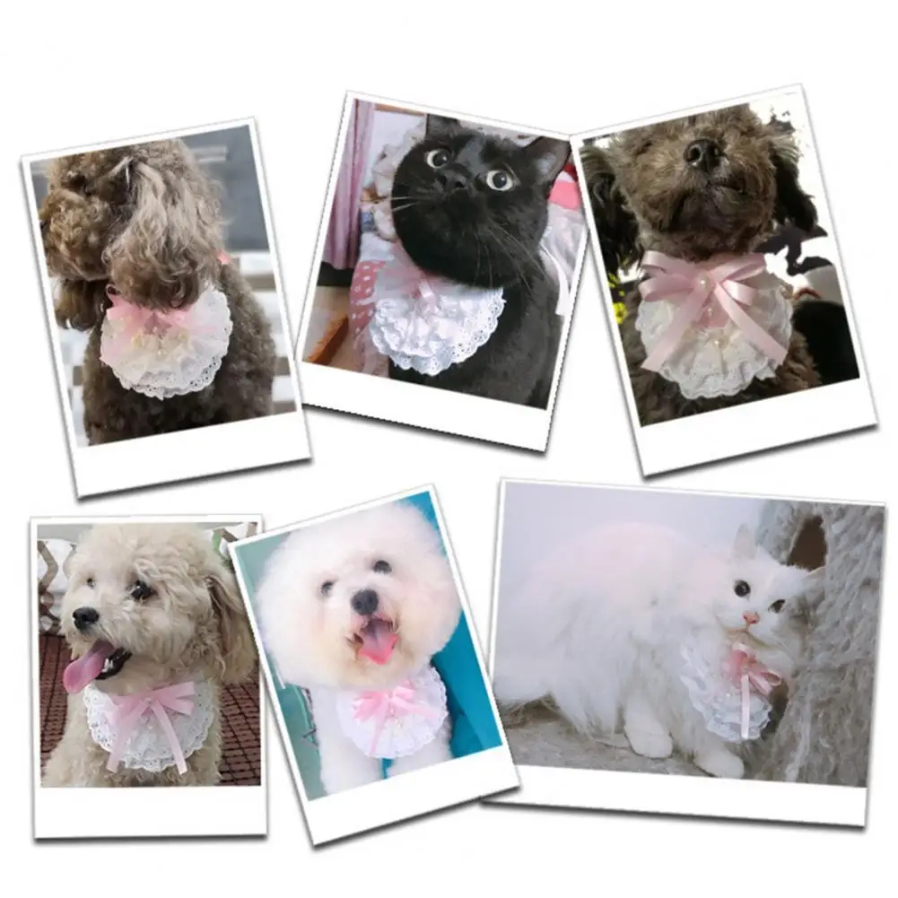 

Multi-purpose Cotton Small Dogs Cats Pet Neckerchief Decor for Party