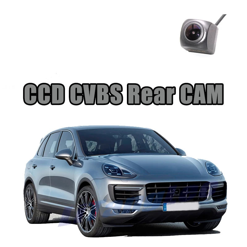 

Автомобильная камера заднего вида CCD CVBS 720P для Porsche Cayenne 2015 2016, камера заднего вида с ночным видением, водонепроницаемая парковочная резервна...