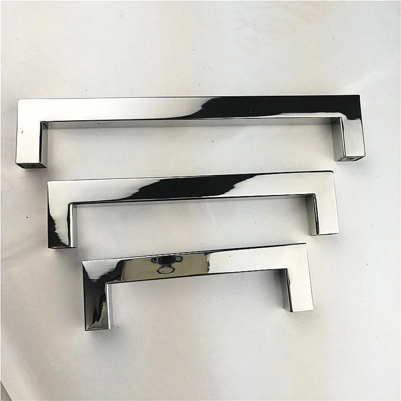 Квадратная дверная ручка для зеркала 12*12 мм из нержавеющей стали кухонная