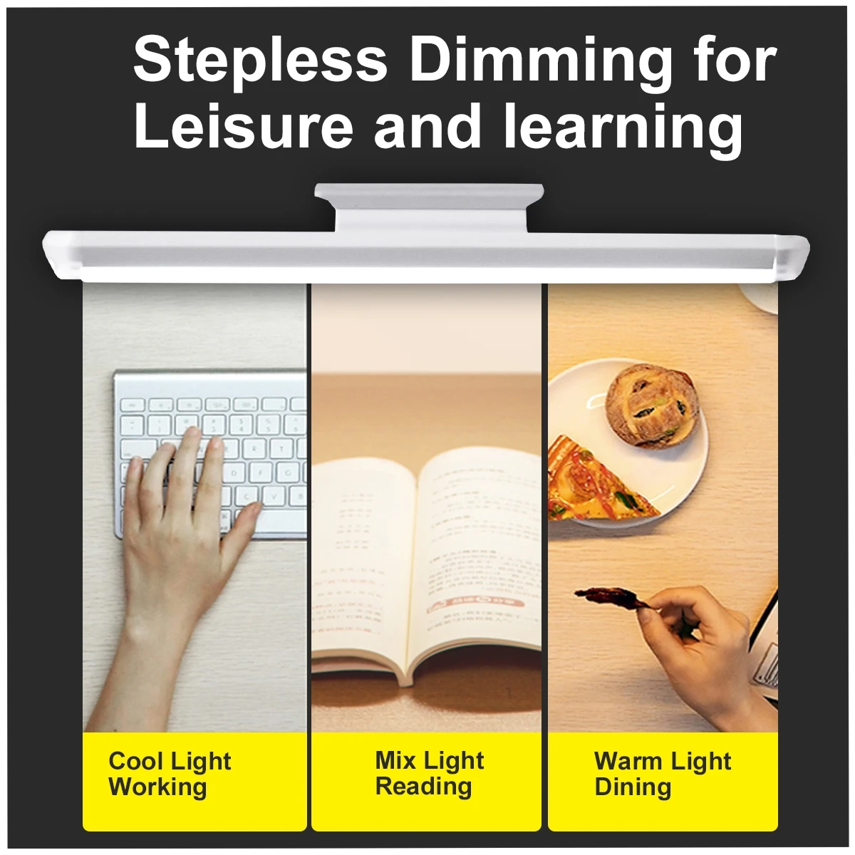 

Hanging Magnetic LED Desk Lamp Wireless Touch LED Table Lamp Home Stepless Dimming Cabinet Study Reading Lamp USB Night Light