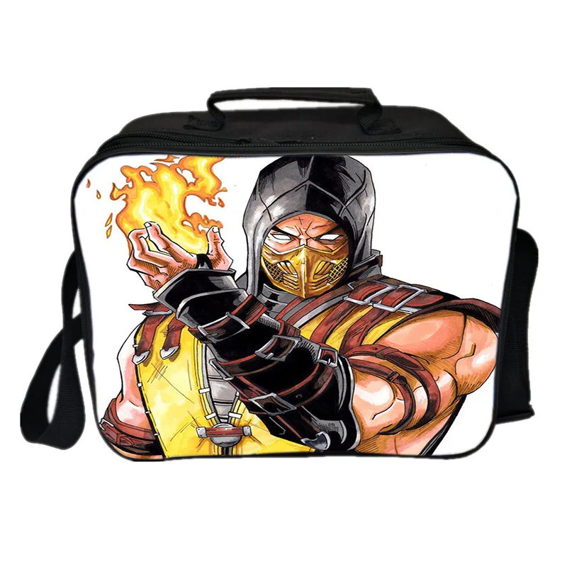 Сумка для ланча Scorpion In Mortal Kombat X термоизолированная сумка на плечо пикника и
