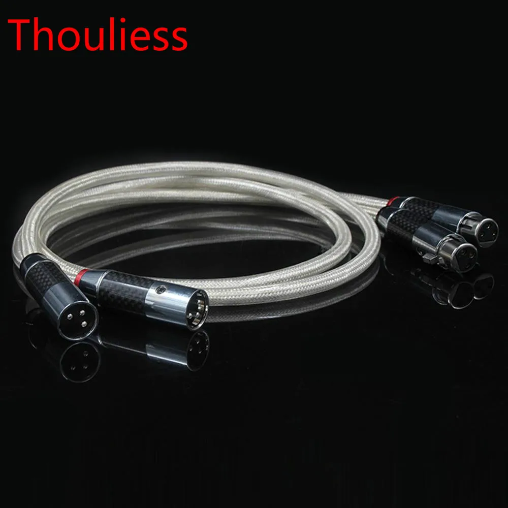 Thouliess HIFI посеребренный QED Подпись XLR сбалансированный аудиокабель 6N OFC 2XLR
