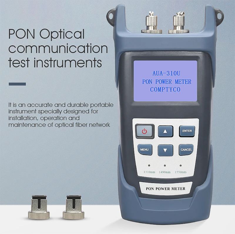 

PON Optical Power Meter for EPON GPON xPON,OLT-ONU 1310/1490/1550nm,With SC/FC adapters Online