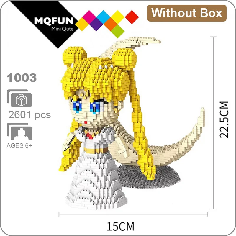 HC 1003 Without Box HC большой мультфильм Аниме Супер Герой Марио Тоторо Snorlax пластиковый строительный блок кирпичи игра DIY 3D Сборная модель обучающая игрушка - Цвет: HC 1003 Without Box