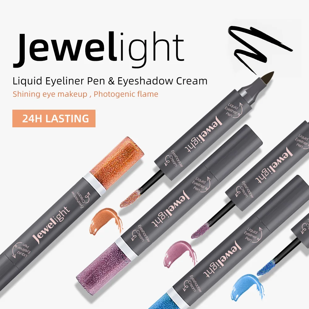 Музыкальный Цветок жидкая подводка для глаз ручка + перламутровый блеск Тени век