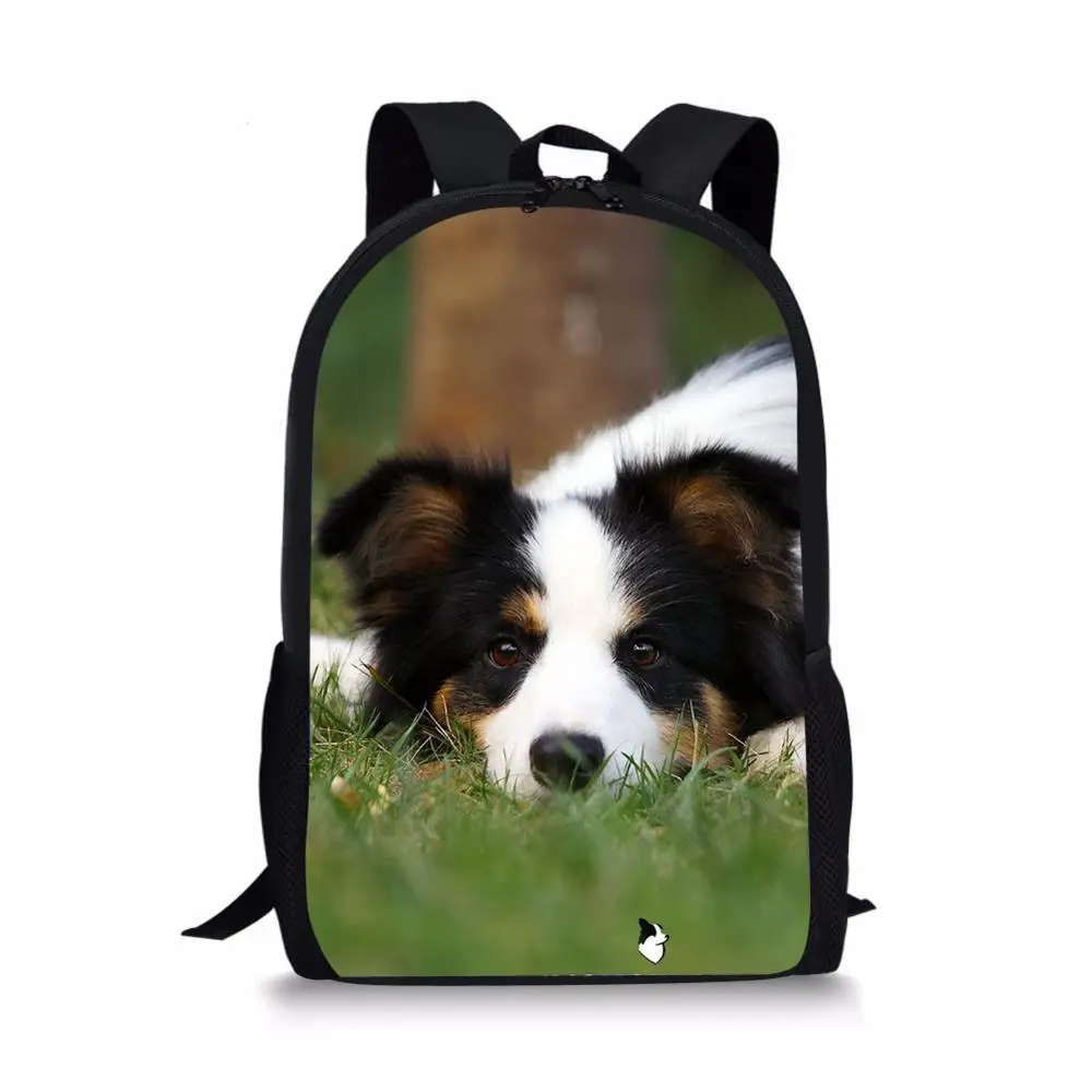 Новый Школьный рюкзак для детей Border Collie милый мальчиков школьный девочек детский
