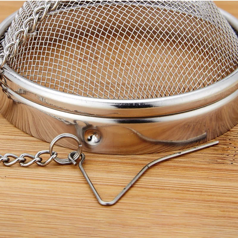 

Stainless Steel Tea Strainer Filter Mesh Tea Ball Seasoning Herb Spices Ball Strainer Kitchen Accessories
