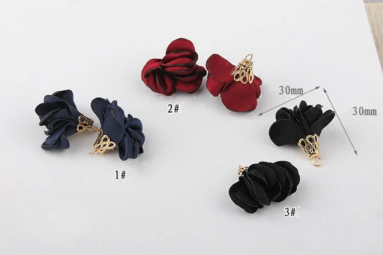 Версия горящего цветка серьги с кисточками ювелирные изделия ручной работы