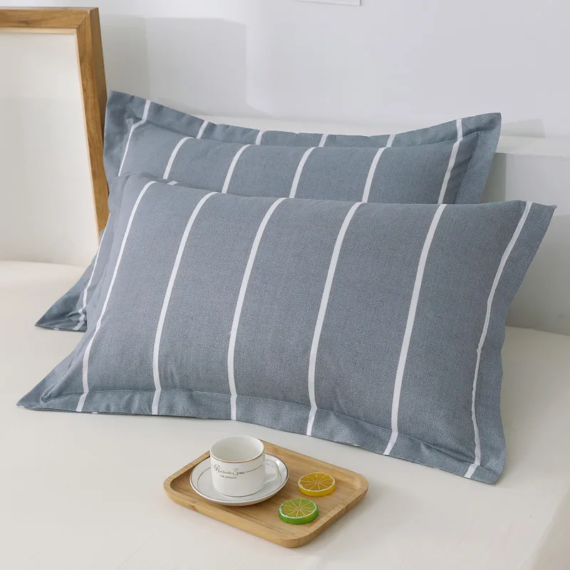 2 шт. модные наволочки Геометрическая полоса цветок мягкая наволочка постельные