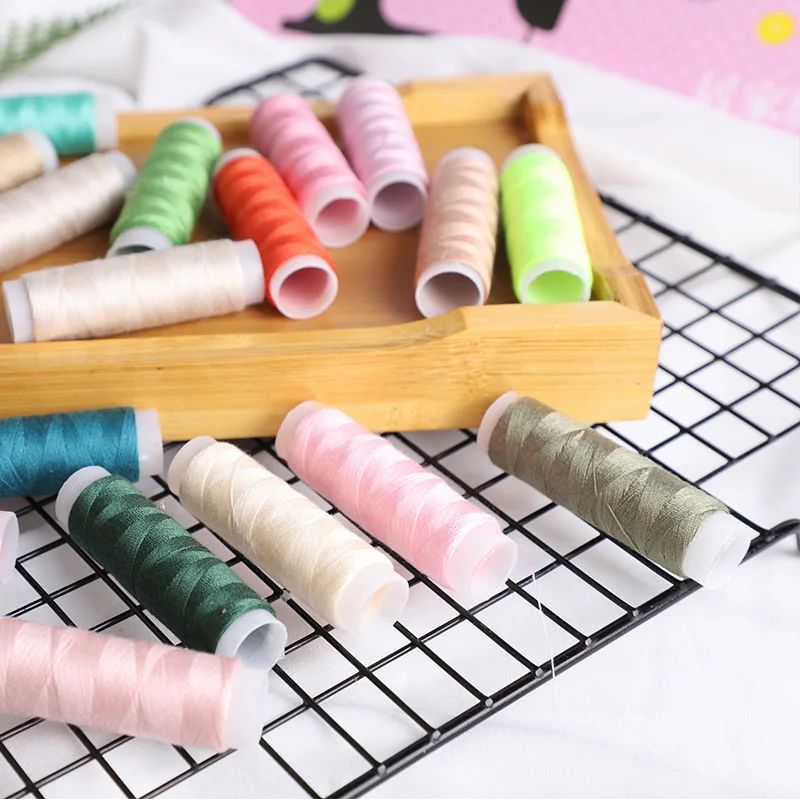 Швейная нить из полиэстера ручной работы 39 цветов 200 ярдов|Нитки для пряжи| |