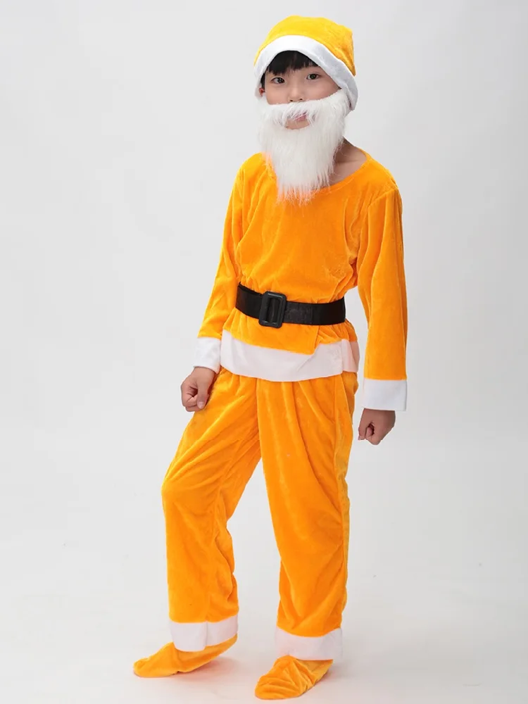 Детский костюм для вечевечерние семь гномов Санты карнавальный топ + брюки пояс