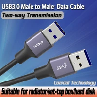 coaxial usb to usb a male extension cable 10gbps type a male to male usb 3 0 extender for radiator harddisk fast transmission