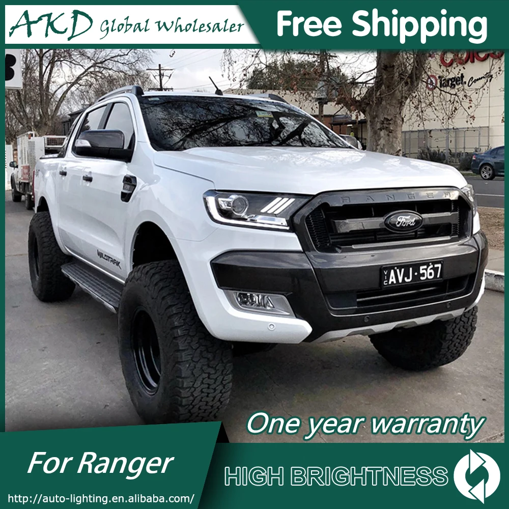 АКД Автомобиль Стайлинг фара для Ford Ranger mustang фары, светодиодные фары ангельские глаза DRL Биксеноновые линзы HID фара в сборке