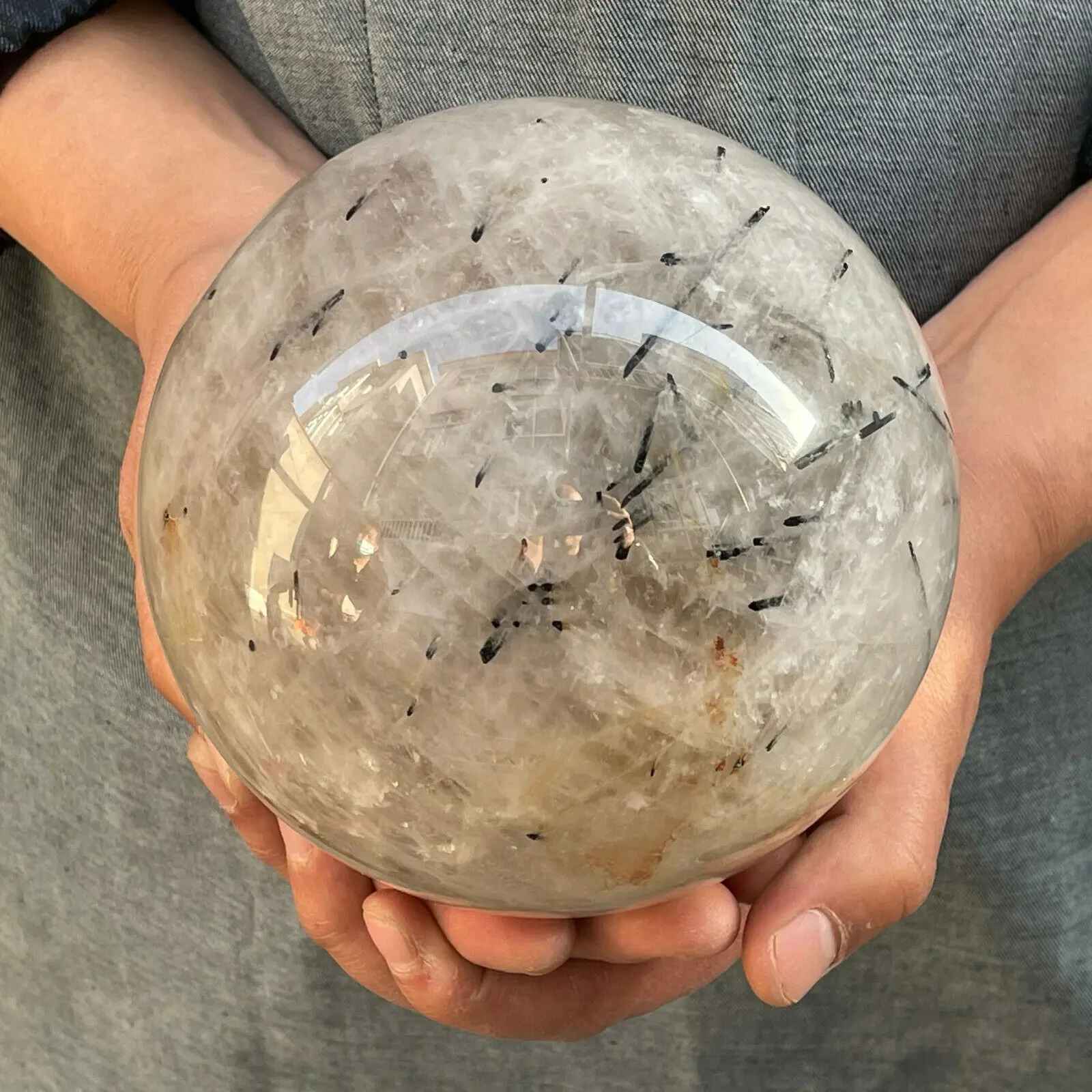 

Natural Tourmaline Quartz Ball Crystal Ball Healing