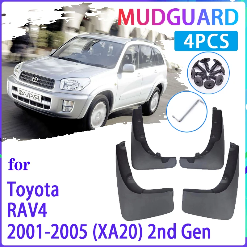 Car Mud Flaps for Toyota RAV4 RAV 4 XA20 2001~2005 2002 2003 2004 Mudguard Splash Guards Fender Mudflaps Auto Accessories
