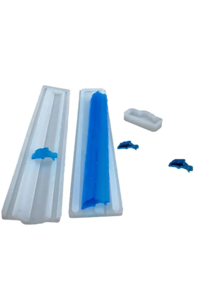 Силиконовые формы Дельфин Форма мыло для рук трубку с длинными рукавами двумя