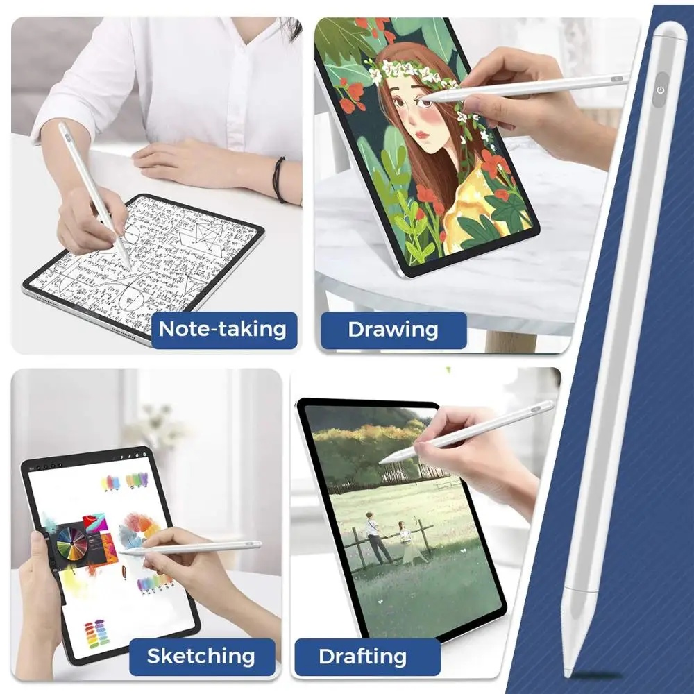 

For Stylus Pen Apple Pencil 2 1 For iPad Pro 11 12.9 2020 2018 9.7 10.2 8th 7th Air 3 4 For iPad Pencil with Palm Rejection