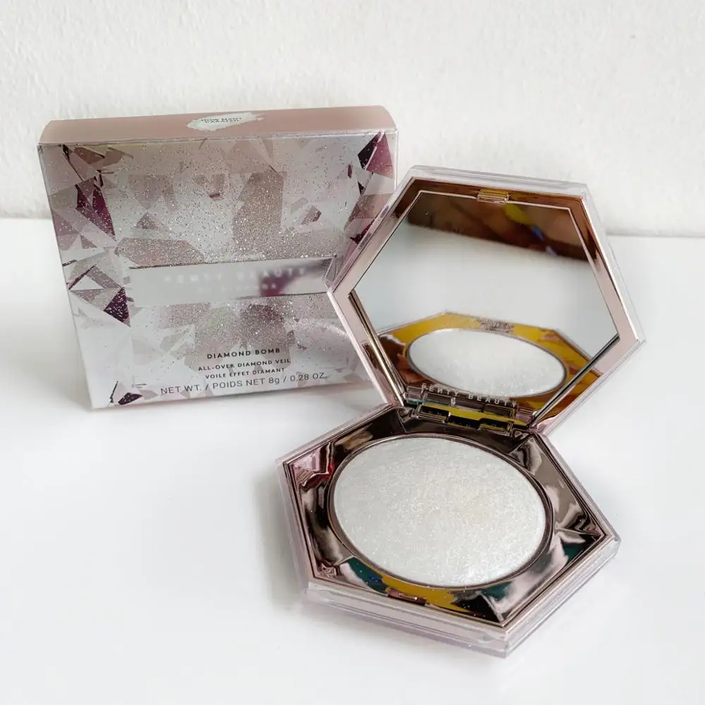 Косметический хайлайтер Rihanna бриллиантовая бомба вуаль Платиновое мерцание