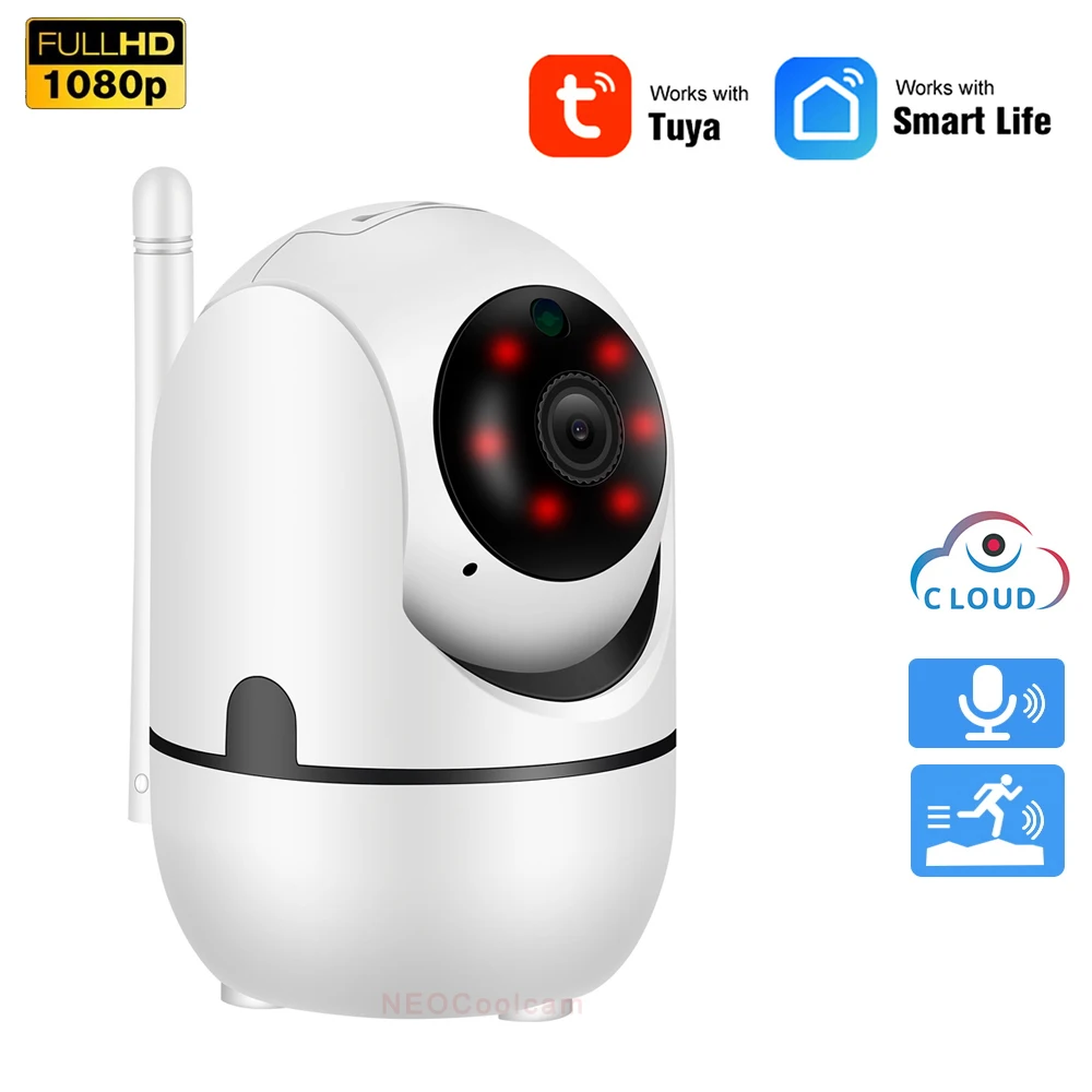

NEOCoolcam 1080P Smart Life WiFi домашняя IP камера 2MP туя облачная камера s двухстороннее аудио ночное видение Обнаружение движения