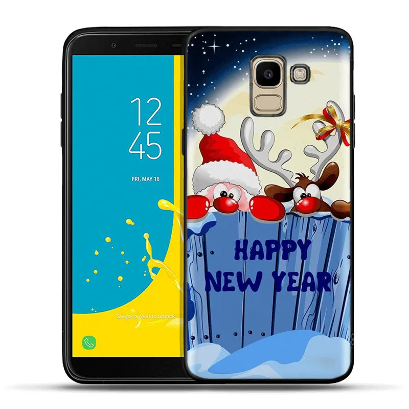 H1467 Санта Клаус силиконовый чехол для телефона для samsung Galaxy J3 J5 J7 J2 Pro J4 J6 плюс J8 Etui Рождественский подарок - Цвет: H1467