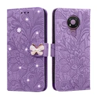 3D роскошный кожаный чехол-бумажник для телефона Nokia 3,4 2,4 7,2 6,2 7,1 5,1 4,2 C1 5,3 2,3 1,3 3,2 2,2, чехол-книжка, кожаный чехол